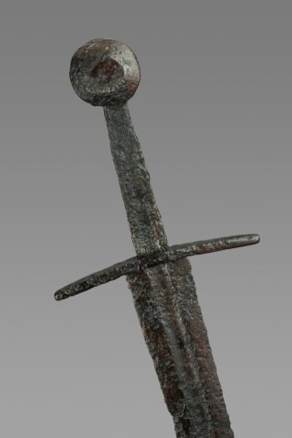 Handvat van een middeleeuws kinderzwaard