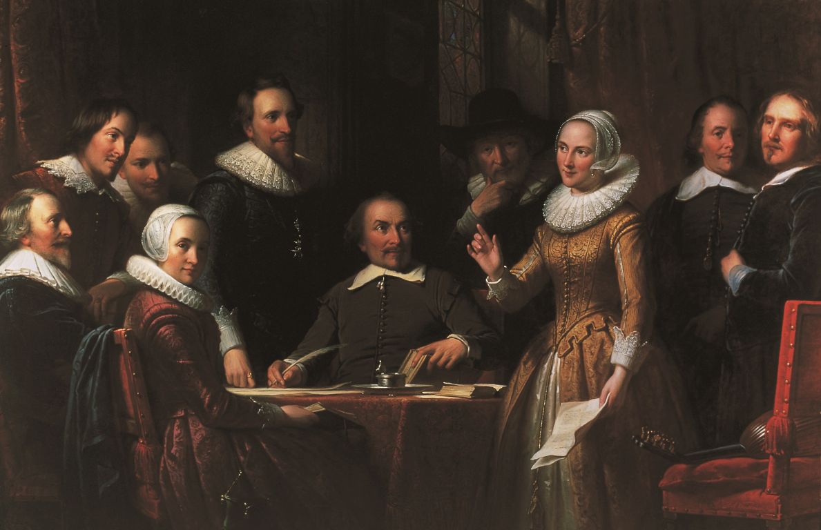 Kopie van schilderij Muiderkring, hangt in Ridderzaal
