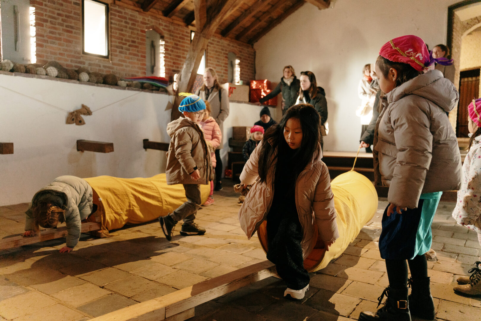 Pietenspelletjes met kinderen tijden het Kasteel van Sinterklaas